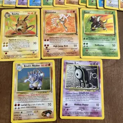 Pokemon Bulk Wotc 65 Card Vintage Lot 1st Edition Rare Holo Shadowless - Image 2