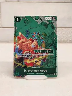 Scratchman Apoo (Winner Pack 2025 Vol.2) EB01-015 One Piece Promotion Cards Foil - Image 1