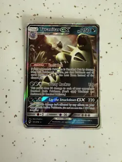 Pokemon TCG Tyranitar GX Lost Thunder Holo Ultra Rare Card 121/214 - Image 1