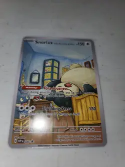 SNORLAX Pokemon Card Art Style Trading Cards - Image 1