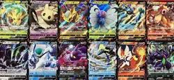 set of 12 authentic Pokemon Card Japanese Leafeon V Mimikyu Giratina Butterfree - Image 1
