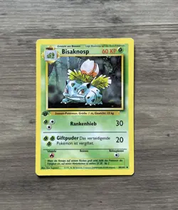 Pokemon Card Ivysaur BISAKNOSP 1st Edition Base Set 30/102 Uncommon GERMAN - Image 1