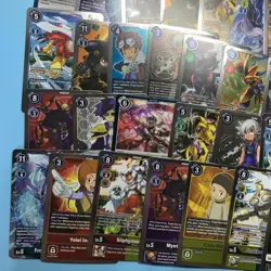 50 Shiny/Foil Digimon CCG Rare Cards (Assorted Lot With No Duplicates) - Image 3