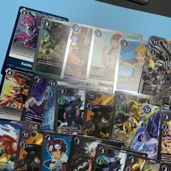 50 Shiny/Foil Digimon CCG Rare Cards (Assorted Lot With No Duplicates) - Image 4