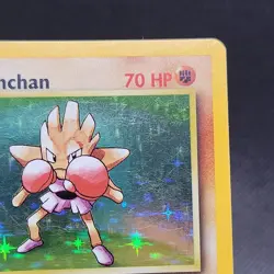 Hitmonchan 8/130 Base Set 2 Vintage Holo Rare Pokemon Card - Image 3