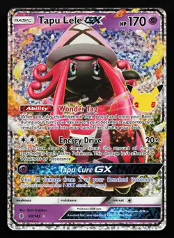Tapu Lele GX 60/145 Holo Celebrations Classic Collection Pokemon Card - Image 1