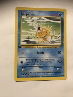 German Magikarp Karpador Base 1st Edition Pokemon 35/102 Card - Image 1