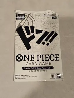 2023 ONE PIECE CARD GAME SPECIAL DON!! SEALED PACK TS-01 ENGLISH BANDAI PROMO - Image 1