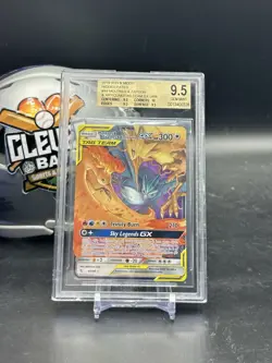 Pokemon Moltres Zapdos Articuno GX 44/68 Hidden Fates TAG TEAM Holo BGS 9.5 (CB) - Image 1