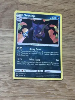 Greninja 117/214 Holo Rare Pokemon 2019 SM Unbroken Bonds - Image 1