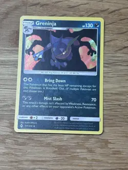 Greninja 117/214 Holo Rare Pokemon 2019 SM Unbroken Bonds - Image 3