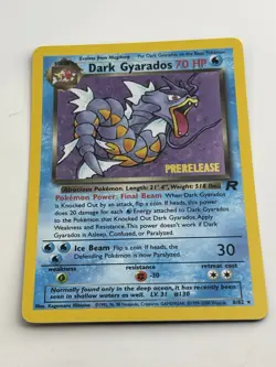 Dark Gyarados 8/82 Prerelease Holo Team Rocket Pokemon WOTC NM/LP - Image 5