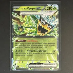 Pokemon Teal Mask Ogerpon EX #25 Twilight Masquerade NM+ - Image 1