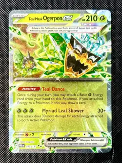 Teal Mask Ogerpon ex Double Rare Prismatic Evolutions 012/131 Pokemon TCG - Image 1