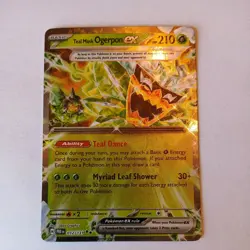 Teal Mask Ogerpon ex 012/131 NM DOUBLE RARE PRISMATIC EVOLUTIONS – Pokemon TCG - Image 1