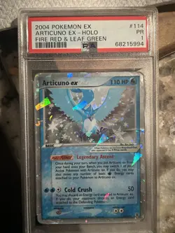 2004 Pokemon EX Articuno EX-Holo Fire Red & Leaf Green #114 PR PSA 1 🥶 - Image 1