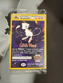 1x (Sealed) Dragonite Pokemon WB Gold Stamped 1999 First Movie Black Star Promo - Image 1