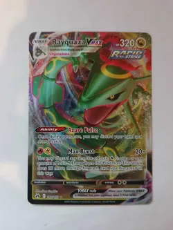 Rayquaza VMAX 102/159 Holo VMAX Rare Crown Zenith Pokemon Near Mint - Image 1