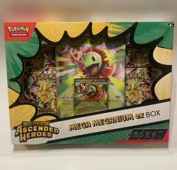 Pokemon Mega Evolution Ascended Heros Mega Meganium Ex Box Factory Sealed - Image 1