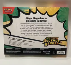 Pokemon Mega Evolution Ascended Heros Mega Meganium Ex Box Factory Sealed - Image 2