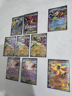 Pokemon TCG Mega EX Lot Of 9, Full Art Holo - Image 2