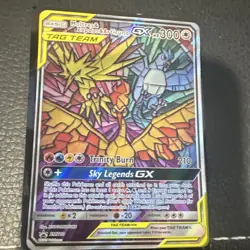 Pokemon Moltres & Zapdos & Articuno GX TAG TEAM Promo SM210 300HP Holo - Image 1