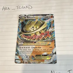 Pokemon TCG M Steelix EX 68/114 XY Steam Siege Ultra Rare Holo English 2016 - Image 1