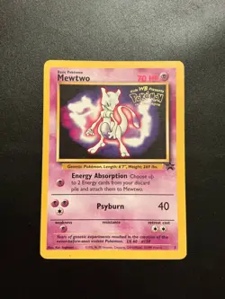Vintage Pokemon Mewtwo Promo 3 Black Star WOTC - Image 1