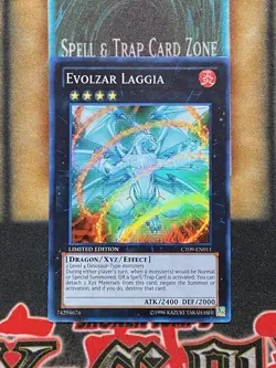 Yugioh Evolzar Laggia CT09-EN011 Super Rare Limited Edition LP - Image 1