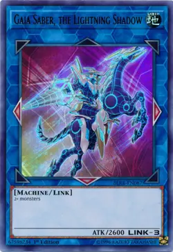 Gaia Saber, the Lightning Shadow - BLRR-EN087 - Ultra Rare - 1st Edition - Light - Image 1