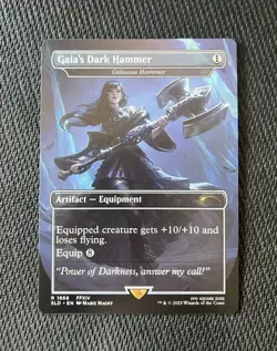 Gaia’s Dark Hammer #1866 MtG: Secret Lair Drop (Borderless Regular) - Image 1