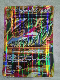 Pokemon M Rayquaza EX Jumbo Card Holo Rare 98/98 Series - Image 1