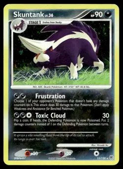 Skuntank 15/130 Pokemon Card Diamond & Pearl Holo Rare 90 HP Lightly Played I1 - Image 1