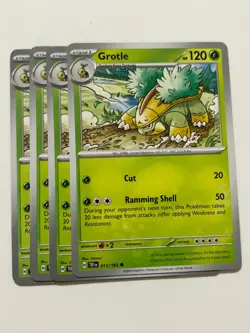 Pokemon Card Temporal Forces 4x Playset Grotle 011/162 Near Mint - Image 1