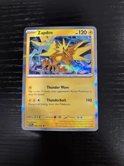Pokemon Zapdos Twilight Masquerade Holo Rare Card 065/167 Eng 2024 - Image 1