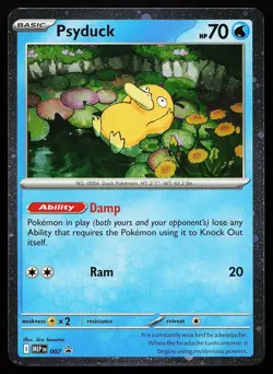 Psyduck 007 Holo Mega Evolution Promo Pokemon Card - Image 1