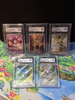 CGC JPN Graded Card Lot 5 Cards As Shown - Image 1