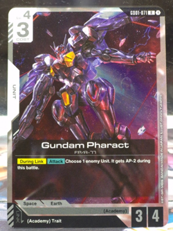Gundam Pharact GD01-071 Newtype Rising Foil Holo Card Game NM Rare FP/A-77 R - Image 1
