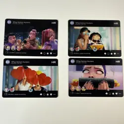 Kayou K-pop Demon Hunters Trading Cards Lot Of 4 HR Lenticular Cards Rumi Mira - Image 1
