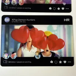 Kayou K-pop Demon Hunters Trading Cards Lot Of 4 HR Lenticular Cards Rumi Mira - Image 3