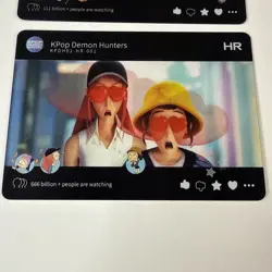 Kayou K-pop Demon Hunters Trading Cards Lot Of 4 HR Lenticular Cards Rumi Mira - Image 4