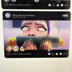 Kayou K-pop Demon Hunters Trading Cards Lot Of 4 HR Lenticular Cards Rumi Mira - Image 5