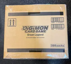 DIGIMON CARD GAME: Great Legend BT04 English 12 Box BOOSTER BOX CASE Sealed Dent - Image 2