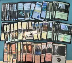 27 foil Basic land Pack (Magic The Gathering) - Regular lot bulk set NM - Image 1