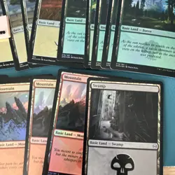 27 foil Basic land Pack (Magic The Gathering) - Regular lot bulk set NM - Image 5