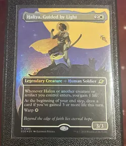 Haliya, Guided by Light (Borderless) Edge of Eternities Foil NM - Image 1