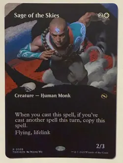 Sage of the Skies Borderless Foil - Tarkir: Dragonstorm: MTG - Image 1