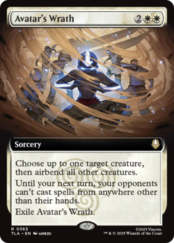 MTG Avatar's Wrath - Foil - Extended Art, NM-Mint, English Avatar: The Last Airb - Image 1