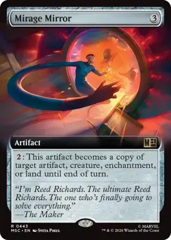 x1 Mirage Mirror - Extended Art R MTG Commander: Marvel Super Heroes M/NM, Engli - Image 1
