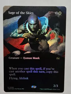 Sage of the Skies (Borderless) Tarkir: Dragonstorm Foil - Image 1